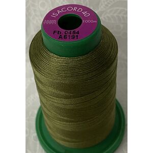 ISACORD 40 #0454 OLIVE DRAB GREEN 1000m Machine Embroidery Sewing Thread