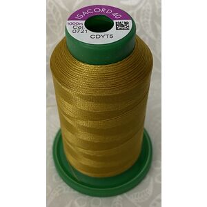 ISACORD 40 #0721 ANTIQUE GOLD 1000m Machine Embroidery Sewing Thread