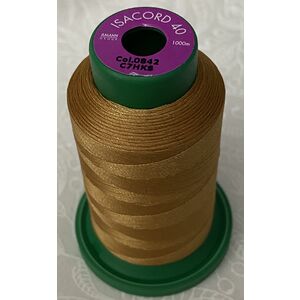 ISACORD 40 #0842 TOFFEE 1000m Machine Embroidery Sewing Thread
