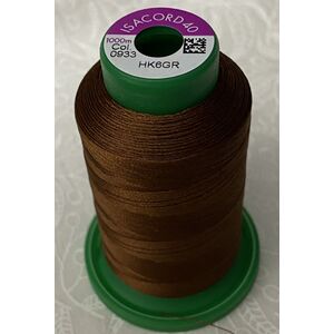 ISACORD 40 #0933 REDWOOD 1000m Machine Embroidery Sewing Thread