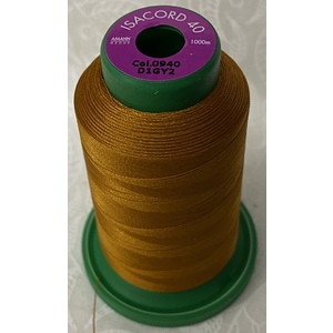 ISACORD 40 #0940 AUTUMN LEAF 1000m Machine Embroidery Sewing Thread