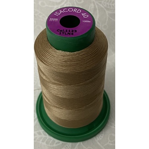 ISACORD 40 #1123 CARAMEL CREAM 1000m Machine Embroidery Sewing Thread