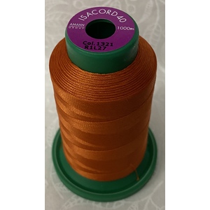 ISACORD 40 #1321 DARK ORANGE 1000m Machine Embroidery Sewing Thread