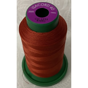 ISACORD 40 #1335 DARK RUST 1000m Machine Embroidery Sewing Thread