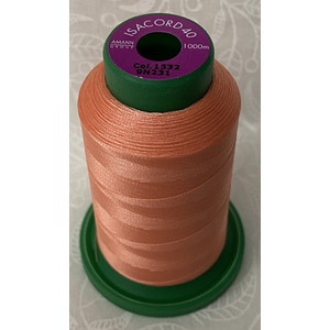 ISACORD 40 #1532 CORAL 1000m Machine Embroidery Sewing Thread
