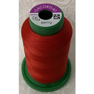 ISACORD 40 #1704 CANDY APPLE 1000m Machine Embroidery Sewing Thread