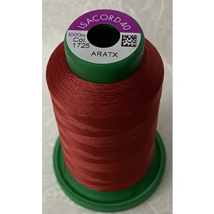 ISACORD 40 #1725 TERRA COTTA 1000m Machine Embroidery Sewing Thread