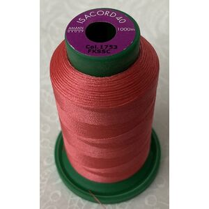 ISACORD 40 #1753 STRAWBERRIES & CREAM 1000m Machine Embroidery Sewing Thread