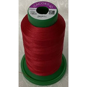 ISACORD 40 #1900 GERANIUM 1000m Machine Embroidery Sewing Thread