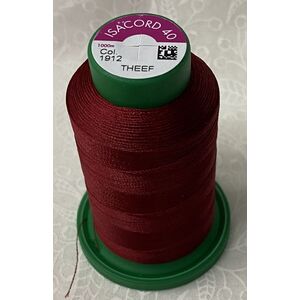 ISACORD 40 #1912 WINTERBERRY 1000m Machine Embroidery Sewing Thread