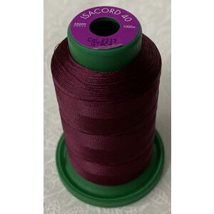 ISACORD 40 #2333 WINE 1000m Machine Embroidery Sewing Thread