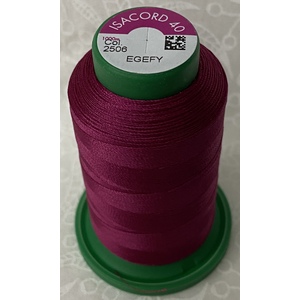 ISACORD 40 #2506 CERISE 1000m Machine Embroidery Sewing Thread