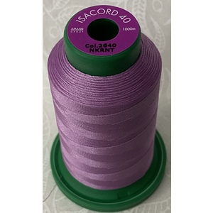 ISACORD 40 #2640 FROSTED PLUM 1000m Machine Embroidery Sewing Thread