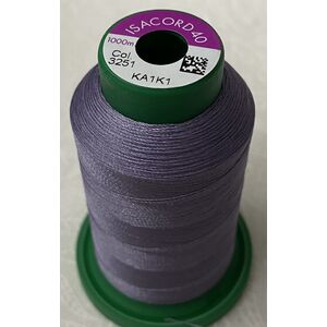 ISACORD 40 #3251 HAZE 1000m Machine Embroidery Sewing Thread