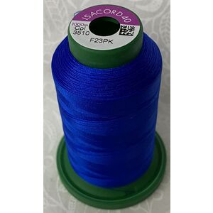 ISACORD 40 #3510 ELECTRIC BLUE 1000m Machine Embroidery Sewing Thread