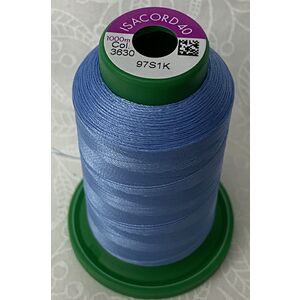ISACORD 40 #3630 SWEET BOY BLUE 1000m Machine Embroidery Sewing Thread