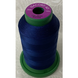 ISACORD 40 #3644 ROYAL NAVY BLUE 1000m Machine Embroidery Sewing Thread