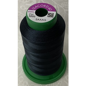 ISACORD 40 #3666 SPACE BLUE 1000m Machine Embroidery Sewing Thread