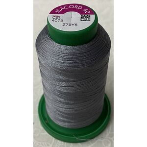 ISACORD 40 #4073 METAL GREY 1000m Machine Embroidery Sewing Thread