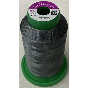 ISACORD 40 #4074 DIMGRAY GREY 1000m Machine Embroidery Sewing Thread