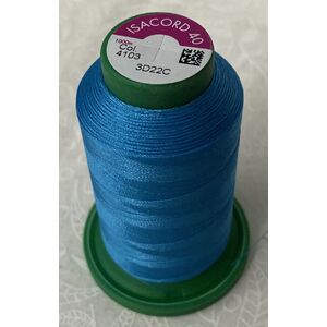 ISACORD 40 #4103 CALIFORNIA BLUE 1000m Machine Embroidery Sewing Thread