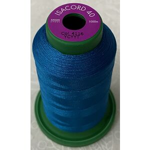 ISACORD 40 #4116 DARK TEAL 1000m Machine Embroidery Sewing Thread