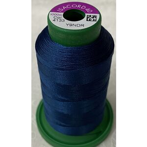 ISACORD 40 #4133 DEEP OCEAN BLUE 1000m Machine Embroidery Sewing Thread