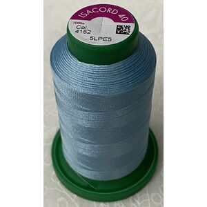 ISACORD 40 #4152 SERENITY BLUE 1000m Machine Embroidery Sewing Thread
