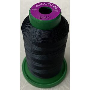 ISACORD 40 #4174 CHARCOAL 1000m Machine Embroidery Sewing Thread
