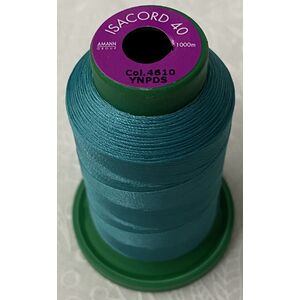 ISACORD 40 #4610 DEEP AQUA 1000m Machine Embroidery Sewing Thread