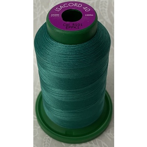 ISACORD 40 #5101 DARK JADE 1000m Machine Embroidery Sewing Thread