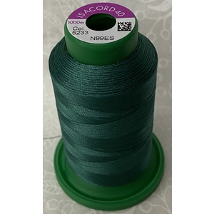 ISACORD 40 #5233 FIELD GREEN 1000m Machine Embroidery Sewing Thread
