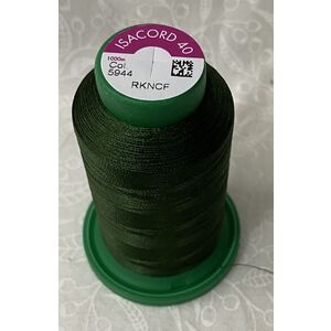 ISACORD 40 #5944 BACKYARD GREEN 1000m Machine Embroidery Sewing Thread