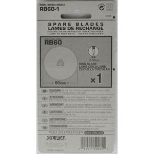 OLFA 60mm Rotary Cutter BLADE, RB60-1