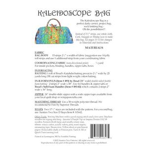 Kaleidoscope Bag by Aunties Two (Pattern, Instructions & Stays)