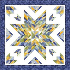 Almost Alone Star Quilt Pattern by Cozy Quilt Designs (Pattern & Instructions)