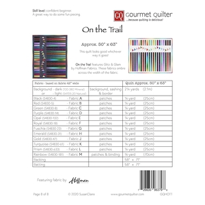 On The Trail Quilt Pattern by Gourmet Quilter (Pattern & Instructions)