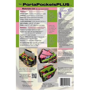 PortaPockets Plus by Studio Kat Designs (Pattern & Instructions)