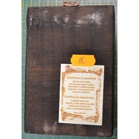 Solid Timber Icon Wall Plaque, Hand Crafted & Painted, Certificate Included, 138 x 95mm