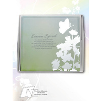 Silver Silhouette Plaque, SOMEONE SPECIAL, 150 x 150mm, Stand or Hang, Mirrored Giftware
