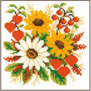 Vervaco SUNFLOWER & PHYSALIS Counted Cross Stitch Kit PN-0011908