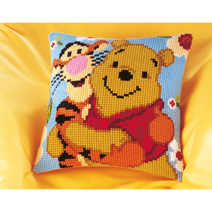 Vervaco Disney WINNIE & TIGGER Latch Hook Cushion Front Kit PN-0014595