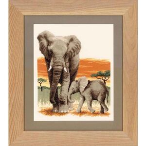 Vervaco ELEPHANT"S JOURNEY Counted Cross Stitch Kit PN-0021576