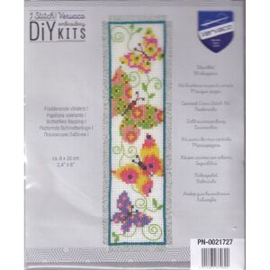 Vervaco BUTTERFLIES FLAPPING Bookmark Counted Cross Stitch Kit PN-0021727