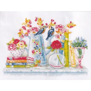 Vervaco FLOWERS IN VASES Counted Cross Stitch Kit PN-0143728