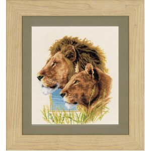 Vervaco LION COUPLE Counted Cross Stitch Kit PN-0143773