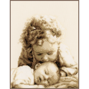 Vervaco HELLO LITTLE ANGEL OF MINE Counted Cross Stitch Kit PN-0145087