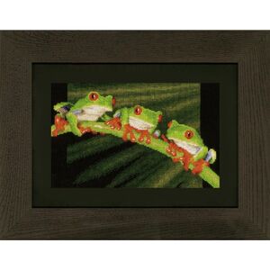 Vervaco RED-EYED TREE FROGS Counted Cross Stitch Kit PN-0146866