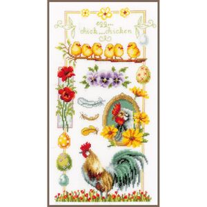 Vervaco ABOUT CHICKEN Counted Cross Stitch Kit PN-0150962