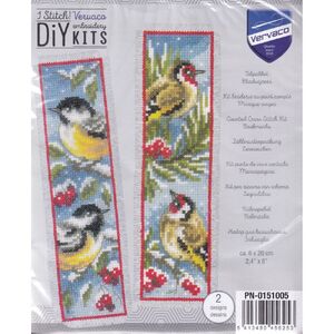 Vervaco BIRDS IN WINTER Bookmarks Counted Cross Stitch Kit PN-0151005